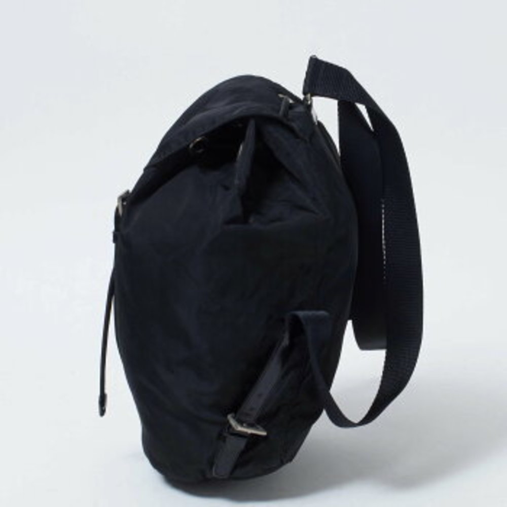 Nylon Tesuto Backpack Rucksack Backpack Black - image 2